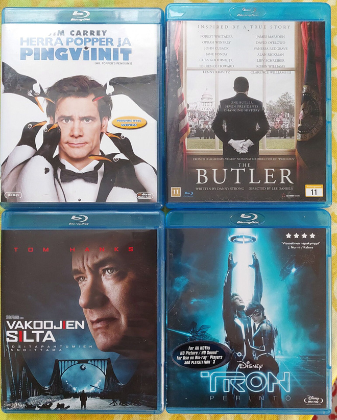 Tron-Perintö, Legend ja 13 muuta blu-ray leffaa 3€/kpl