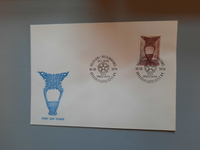 FDC Suomi 1976 M-75 II Kousa, blanco