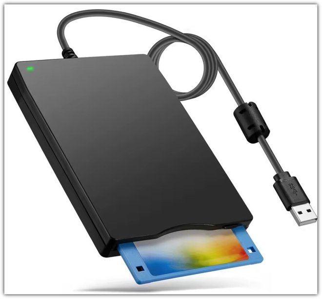Ulkoinen 3,5" USB-levykeasema – 1,44 Mt FDD #31474