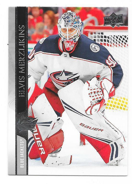2020-21 Upper Deck #55 Elvis Merzlikins Columbus BJ MV