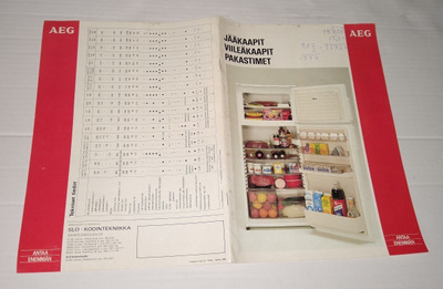 ESITE AEG JÄÄKAAPIT VIILEÄKAAPIT PAKASTIMET
