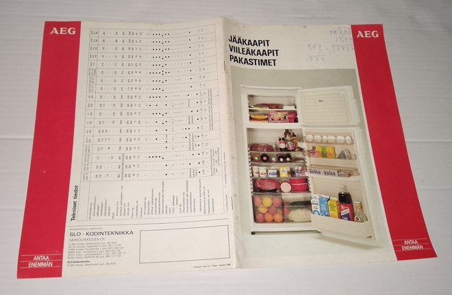 ESITE AEG JÄÄKAAPIT VIILEÄKAAPIT PAKASTIMET