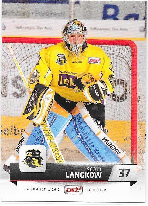 2011-12 DEL #145 Scott Langkow Krefeld ex- Ässät MV