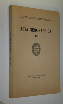 Acta geographica 16 (lukematon)
