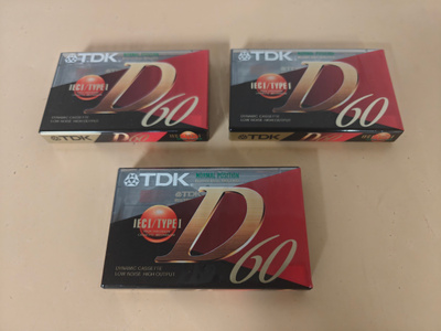 C-kasetit D-60 3kpl