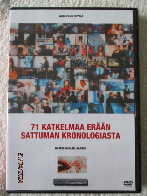 71 KATKELMAA ERÄÄN SATTUMAN KRONOLOGIASTA (DVD)