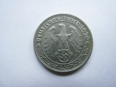 Natsi-Saksa 50 reichspfennig 1939
