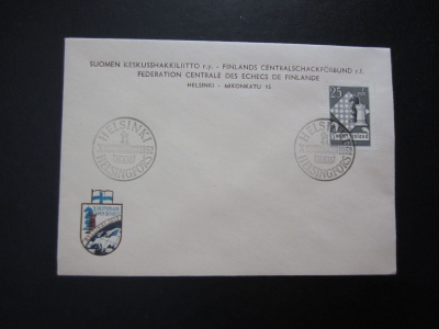 FDC 1952 X Shakkiolympialaiset