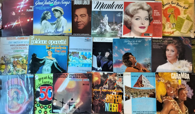 60 LPtä ULKOM. MUSIKAALI-,LATINO-, KREIKKALAISTA MUSIIKKIA