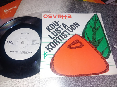 7"single Osviitta : Koulusta kortistoon ( SIS POSTIKULU )
