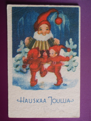 Eini Myllymäki tontut tanssivat haitarin tahdissa