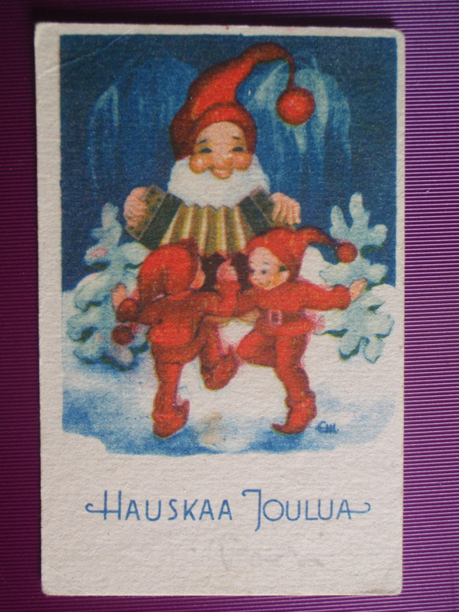 Eini Myllymäki tontut tanssivat haitarin tahdissa