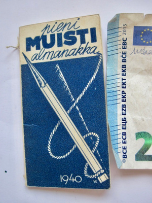 VANHA Pieni Muisti Almanakka 1940