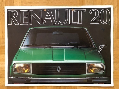 Esite Renault 20, noin 1976