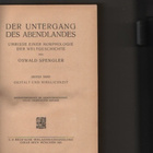 Spengler: Der Untergang des Abendlandes,Munchen 1923 ja 1922 - pikkukuva 2