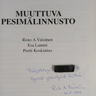 Risto A. Väisänen : Muuttuva pesimälinnusto (signeerattu,... - pikkukuva 3