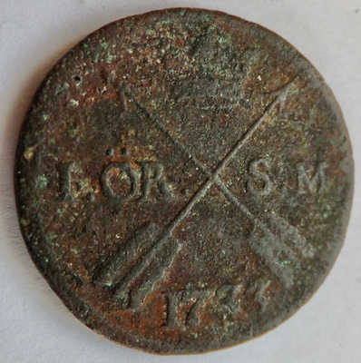 Ruotsi 1 öre 1733