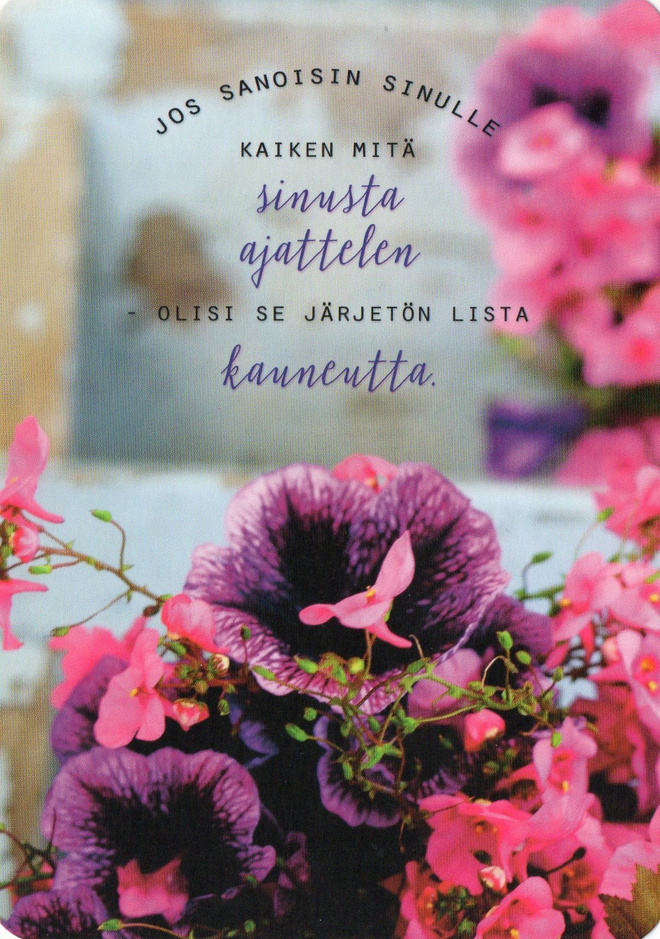 Kukat ja mietelause