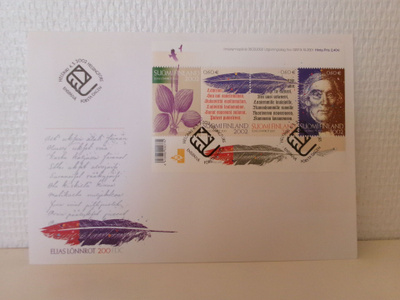 FDC- ensipäiväkuori - Elias Lönnrot - 2002