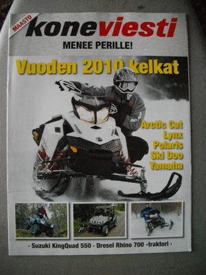 Maasto Koneviesti - Vuoden 2010 kelkat (24.3)