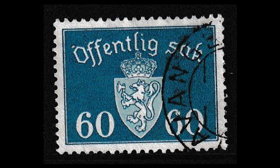 Norja 42 o Virkamerkki 60 öre (1939)