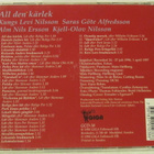 Nilsson, Alfredsson, Ersson • All Den Kärlek CD - pikkukuva 2