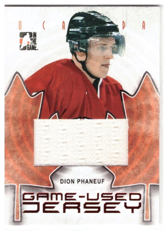 DION PHANEUF CAN. 07-08 itg O-CANADA Jersey #GUJ-80