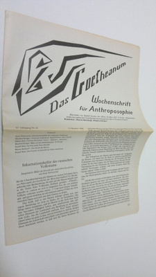 Martin (red.) Barkhoff : Das Goetheanum nr. 41/1988 : Woc...