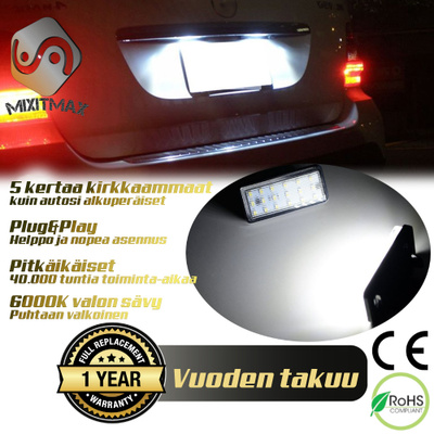 Lexus / Toyota LED rekisterikilven valot — kirkk