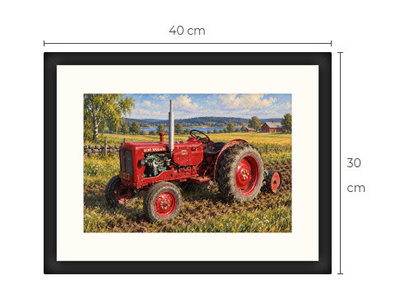 Uusi BM Volvo traktori art print 30 cm x 40 cm