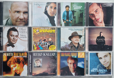 SUOMI ISKELMÄÄ MIESARTISTIT 12 CD-LEVYÄ KERRALLA