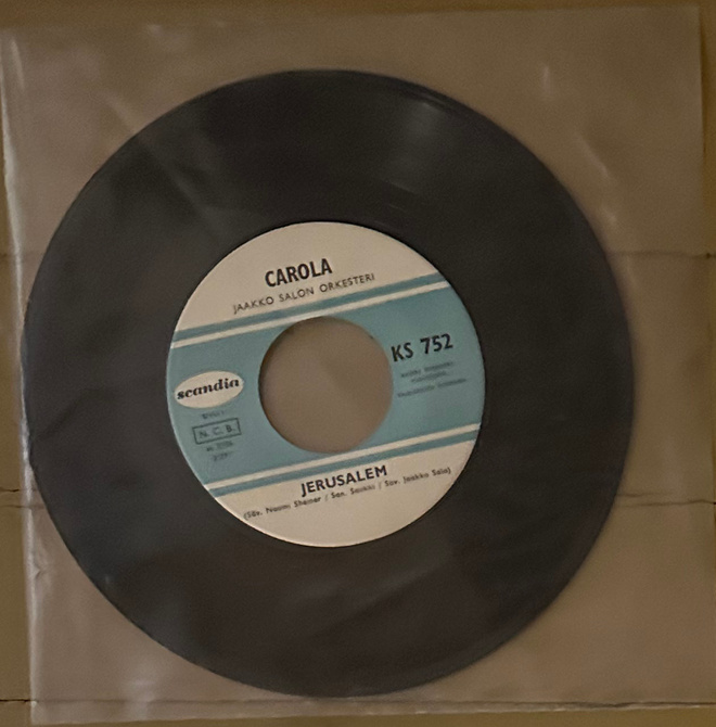 Carola - Jerusalem / Tuutulaulu 7" 1968 Scandia KS 752