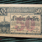 50 heller 1919. Wien . Itävalta-Austria. Hätäraha-Notgeld - pikkukuva 1