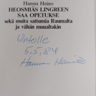 Hannu Heino : Heosmiäs Lingreen saa opetukse sekä muita s... - pikkukuva 2