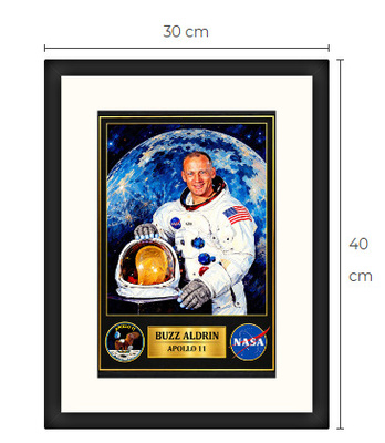 Uusi Apollo 11 kuu art print kehystetty 30 cm x 40 cm