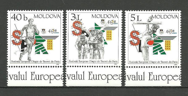 OLYMPIALAISET urheiluaiheinen sarja MOLDOVA 2003 **