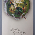 Tyylikäs vanha kukkakortti 1924, hienot leimat - pikkukuva 3