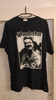 Musta Wunderbar T-paita L puuvilla