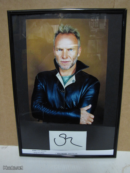 STING PROMOKUVA +  NIMIKIRJOITUS ! KEHYSTETTY !