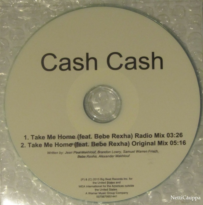 Cash Cash • Take Me Home PROMO CDr-Single