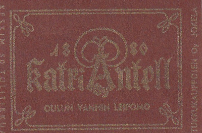Oulu. Katri Antell, Oulun vanhin leipomo  6/11