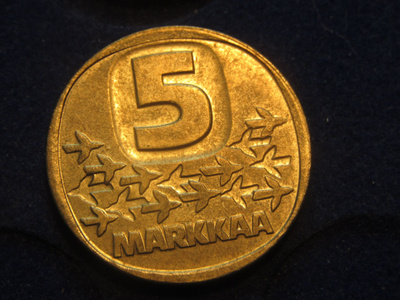 5 markkaa 1991