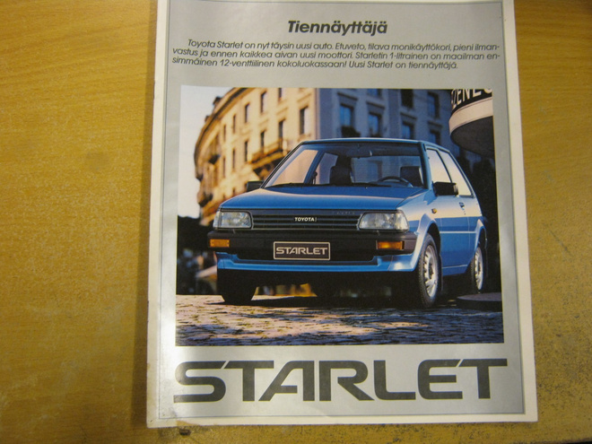 myyntiesite Toyota Starlet 1985