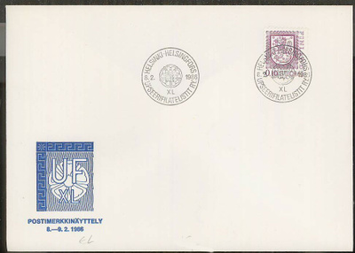 1988 UPSEERIFILATELISTIT RY erikoisleimakuori