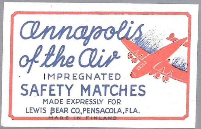 TULITIKKUETIKETTI ANNAPOLIS OF THE AIR VIENTIETIKETTI SILEÄ