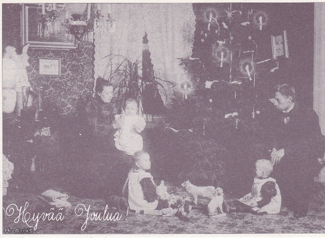 Vanhan ajan joulu Lönnin perheessä1898 tk up.