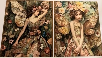 Kuviokartonki KEIJUT / 2 kpl -setti / 13 x 15 cm