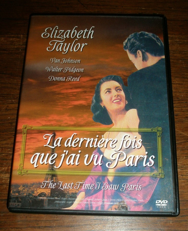 Dernière fois que jai vu Paris DVD English ELISABETH TAYLOR