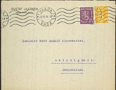 M30 1931 kirje Saksaan