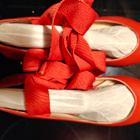 Huippukuntoiset Topshop ballerinat koko 39 punainen tekonahk - pikkukuva 2